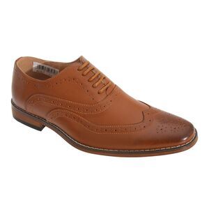 Goor Boys 5 Eyelet Brogue Oxford Shoes / Tan